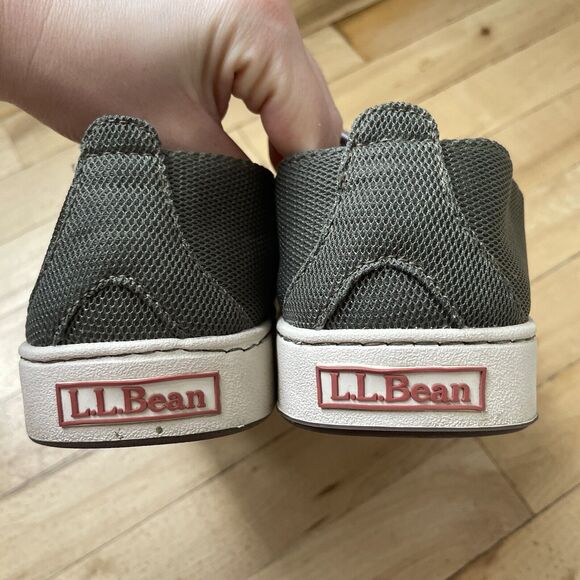 LL Bean Mens Size 9.5 Campside Slip On Comfort Loafers Sneakers - Moss Green - Picture 4 of 10